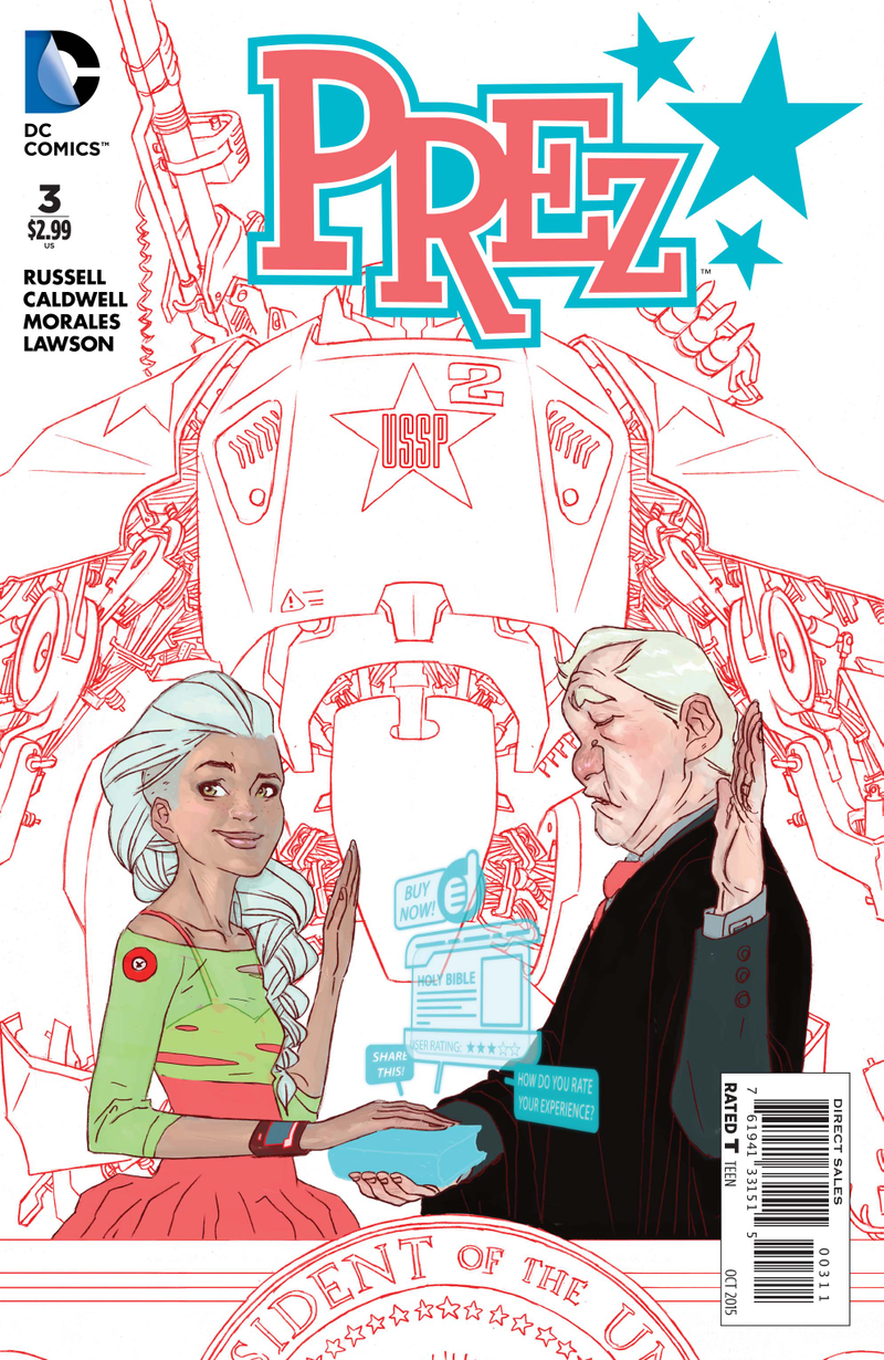 Illustration for article titled Exclusive DC preview: Prez #3 swears in America’s first teenage president